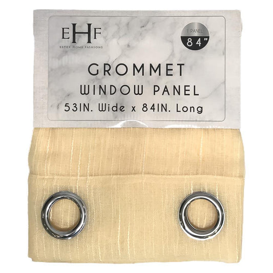 Cortina Estex Thea con Aros 54" x 84" - Amarillo Claro