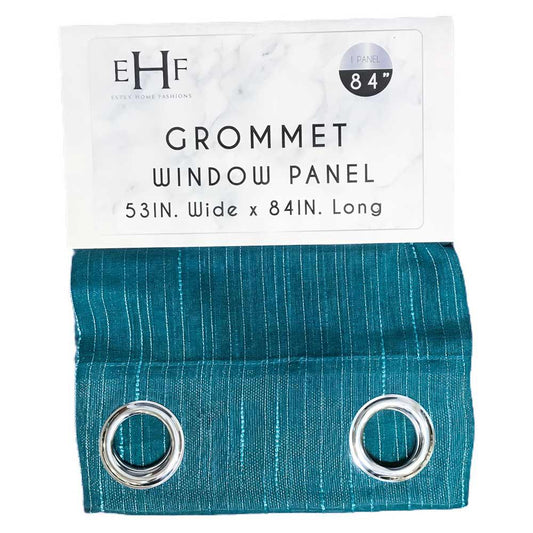 Cortina Estex Thea con Aros 54" x 84" - Aguamarina Oscuro