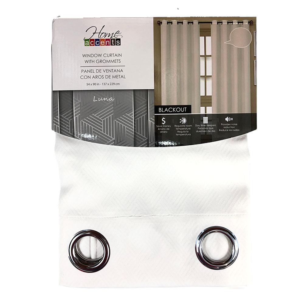Cortina Home Accents Luna Blackout Con Aros de 54" x 90"