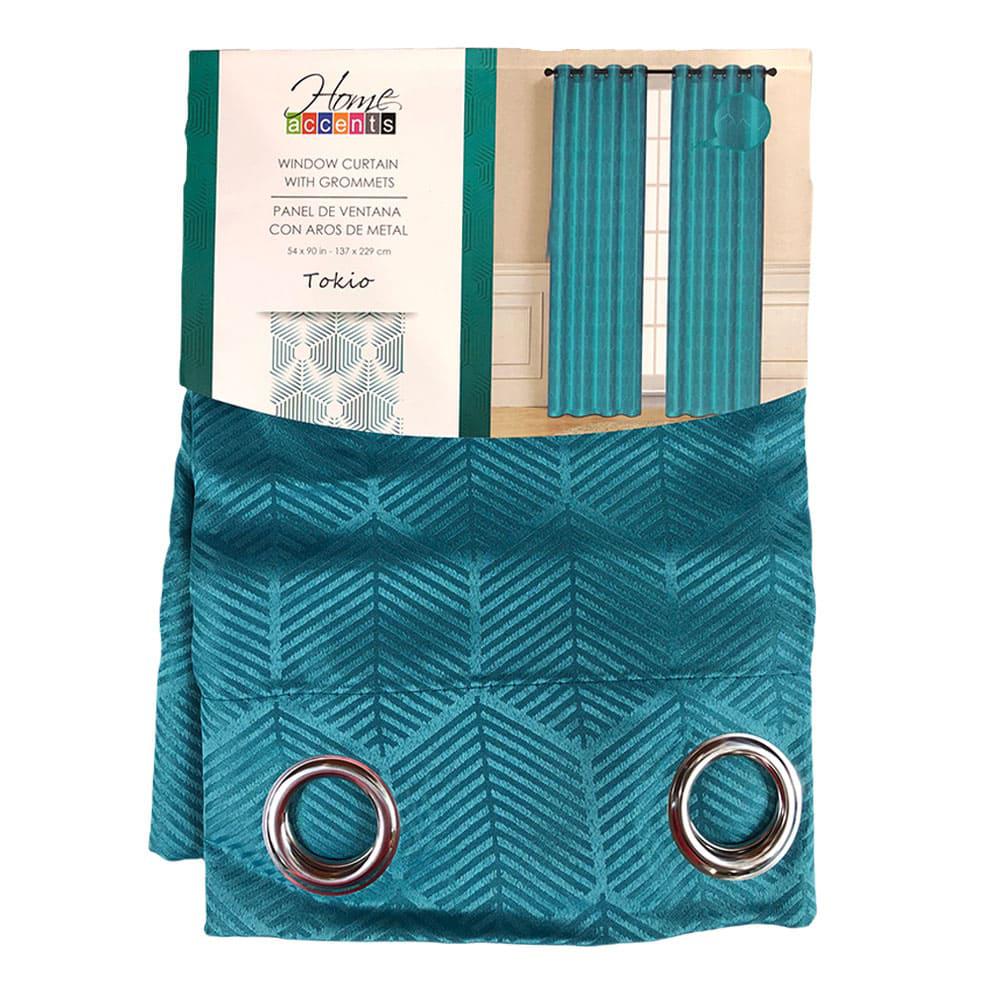 Cortina Home Accents Tokio 54" x 90" - Aguamarina Oscuro