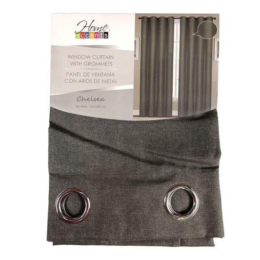 Cortina Home Accents Chelsea de 54" x 90" - Gris Oscuro