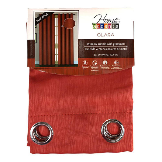 Cortina Home Accents Clara Balckout con Aros 54" x 90" - Naranja