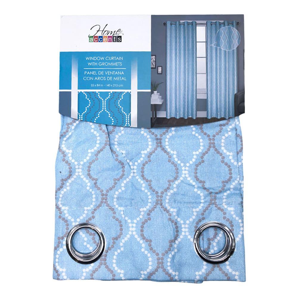 Cortina Home Accents Estampada Con Aros 55" x 84"
