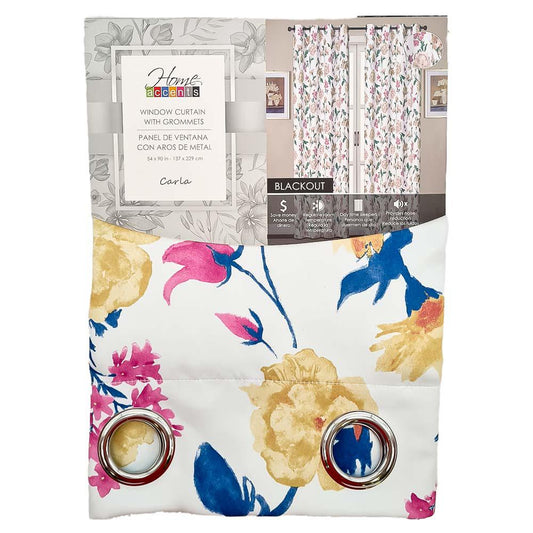 Cortina Home Accents Carla Blackout 54" x 90" - Azul Marino