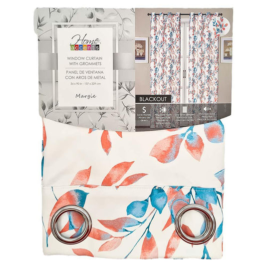 Cortina Home Accents Margie Blackout 90" x 54" - Aguamarina Oscuro