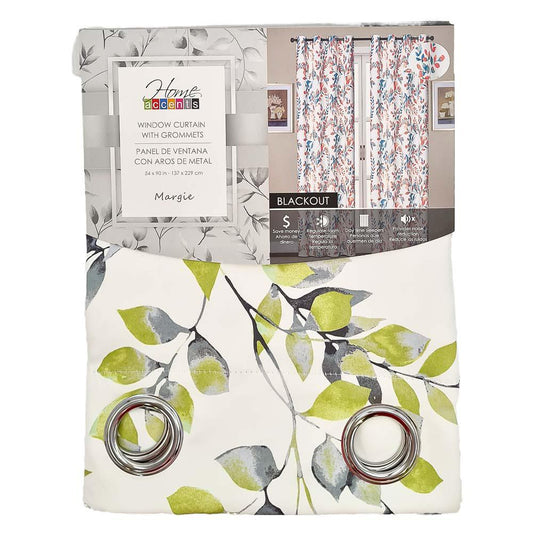 Cortina Home Accents Margie Blackout 90" x 54" - Lima Oscuro
