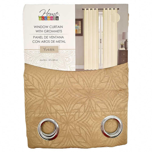 Cortina Home Accents Yvette Blackout 54" x 90" - Camel