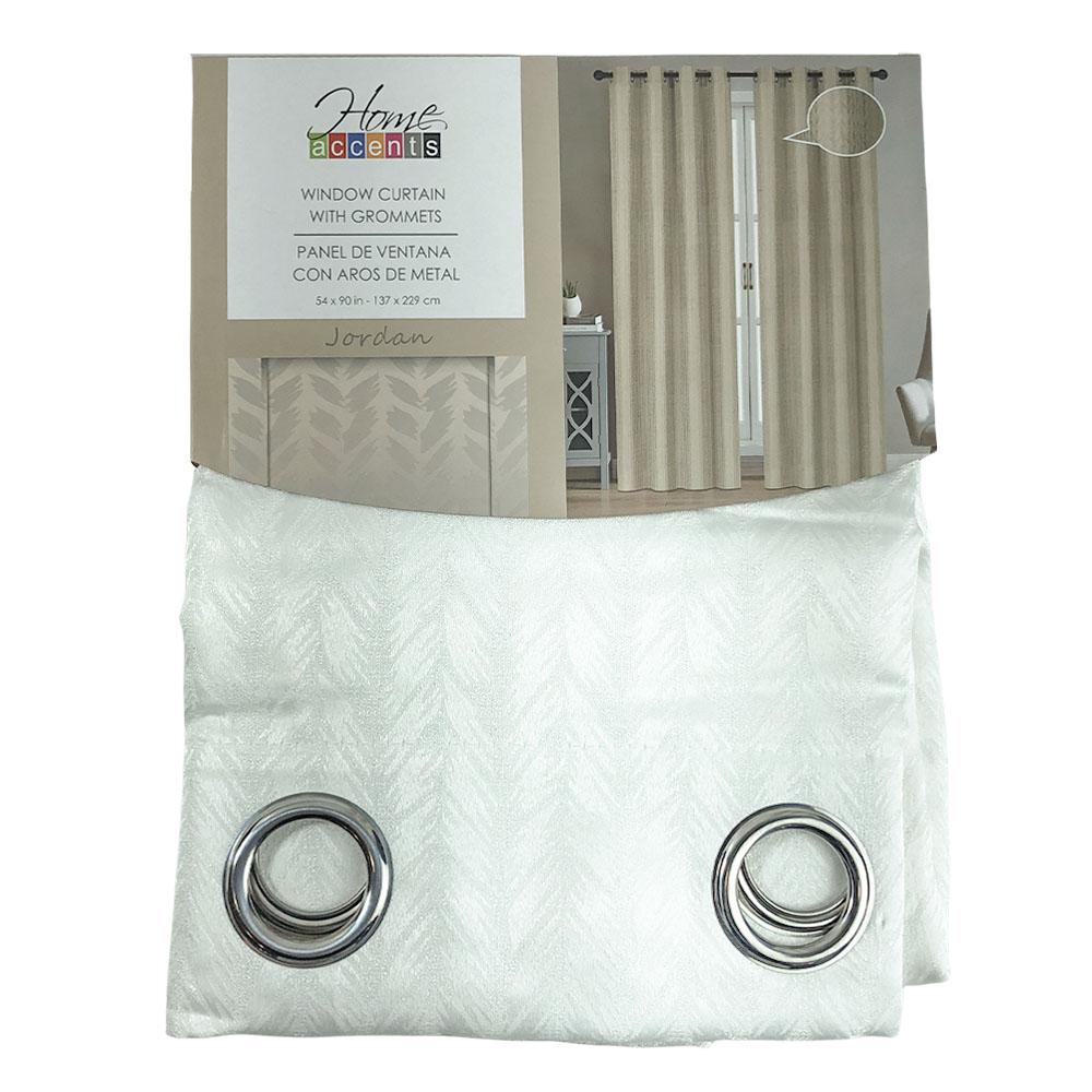 Cortina Home Accents Jordan Blackout 54" x 90" - Blanco