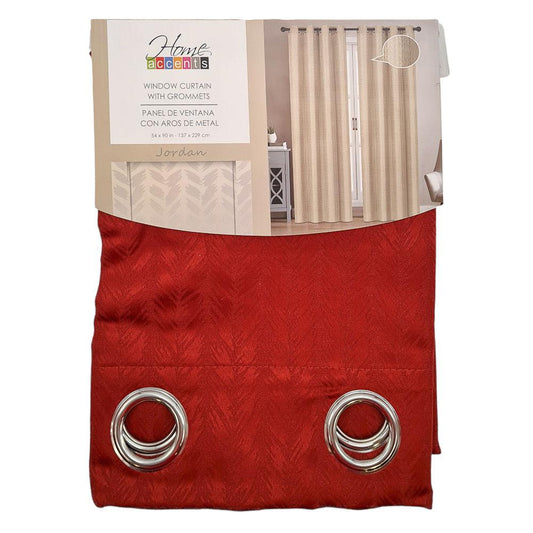 Cortina Home Accents Jordan Blackout 54" x 90" - Rojo Oscuro