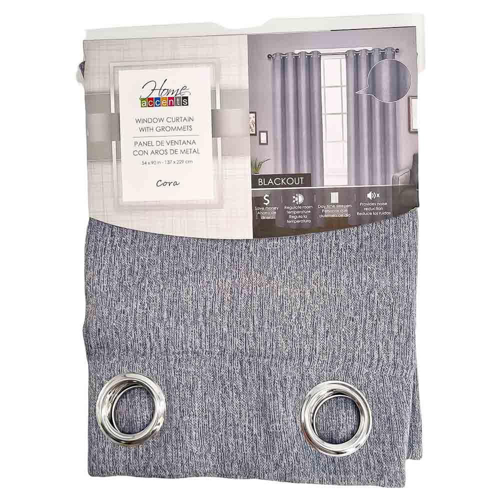 Cortina Home Accents Blackout Con Aros 54" x 90" - Gris