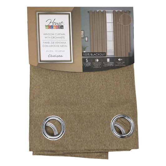 Cortina Home Accents Chelsea de 54" x 90" - Beige Oscuro