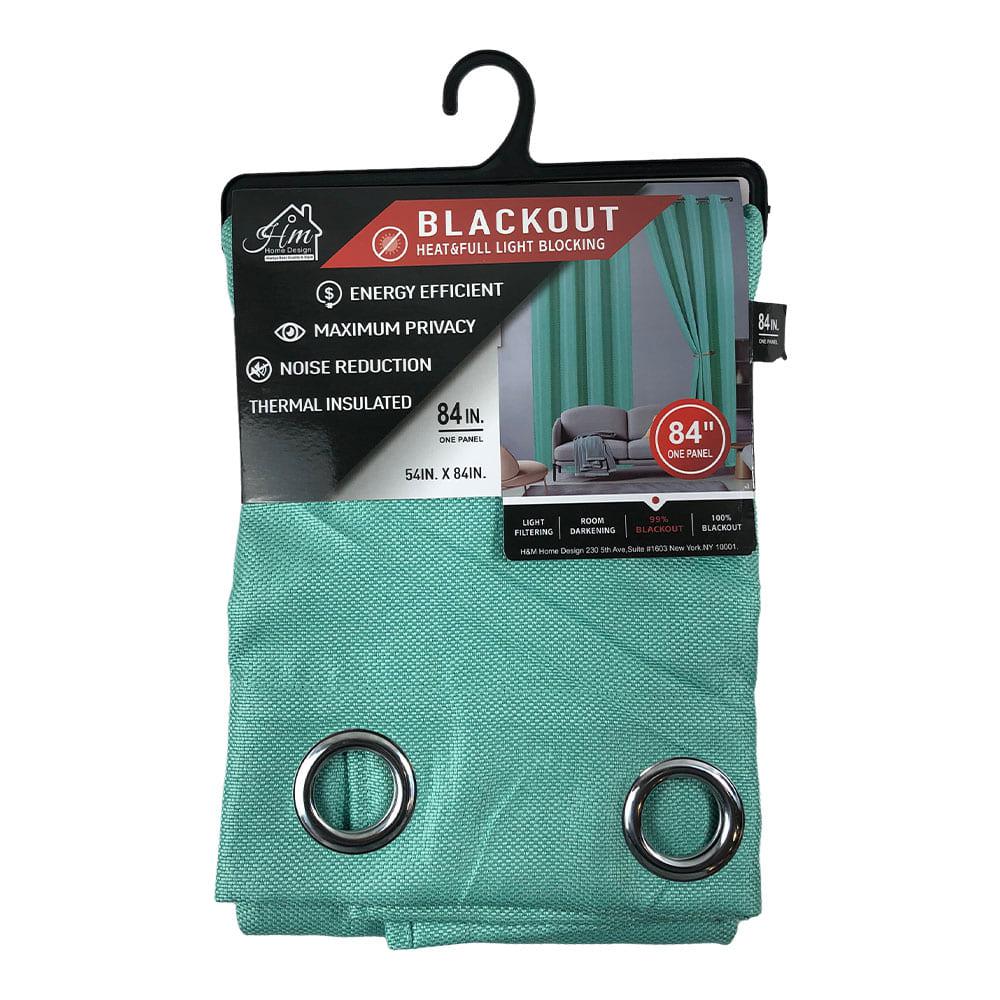 Cortina Blackout Home Design Ariella Con Aros 54" x 84" - Menta