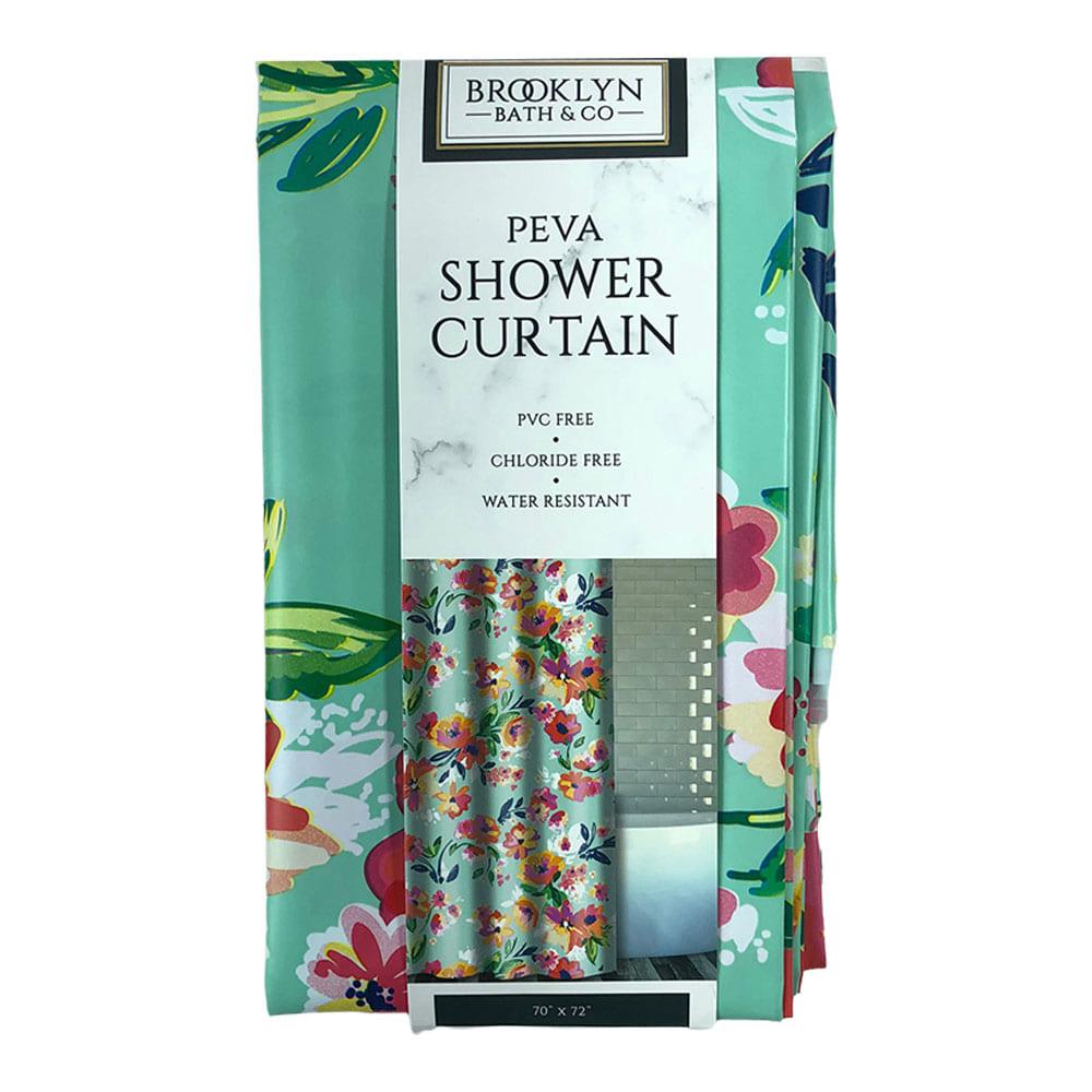 Cortina de Baño Home Expressions Floral Plástica de 70" x 72"