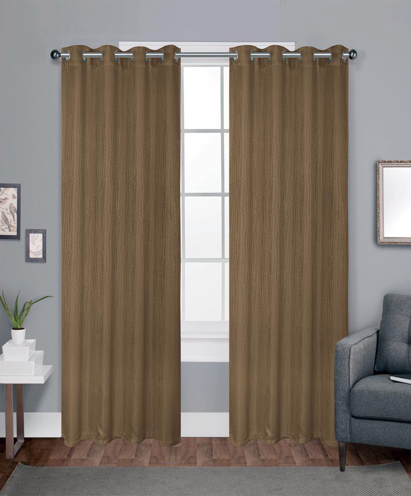 Cortina Analy Home Accents Con Aros 54" x 84" - Chocolate