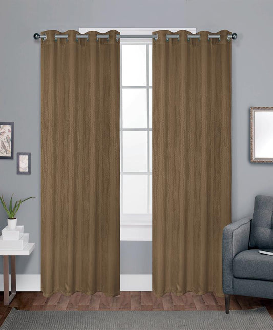 Cortina Analy Home Accents Con Aros 54" x 84" - Chocolate