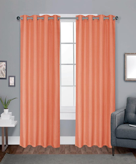 Cortina Aileen Home Accents Con Aros 54" x 84" - Naranja