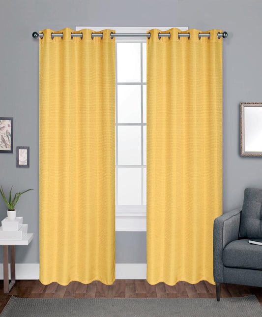 Cortina Jeniffer Home Accents Con Aros 54" x 84" - Amarillo