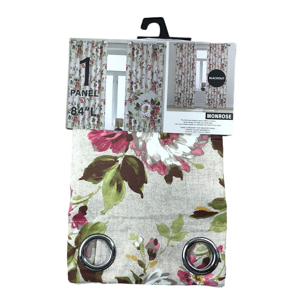 Cortina Blackout Popular Home Monrose Con Aros 54" x 84" - Fucsia