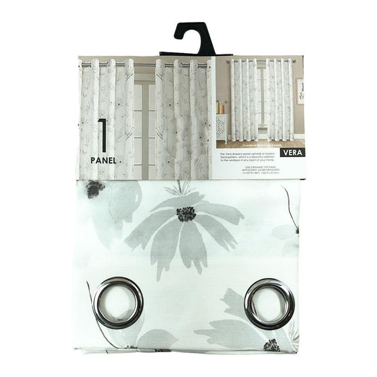 Cortina Blackout Popular Bath Vera Con Aros de 52" x 84" - Gris Claro