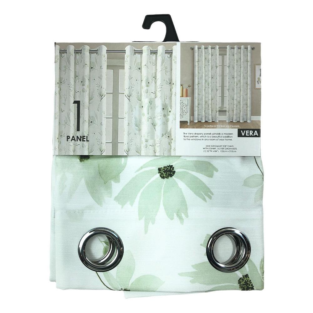Cortina Blackout Popular Bath Vera Con Aros de 52" x 84" - Verde Claro