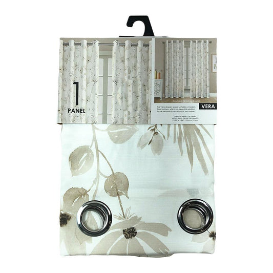 Cortina Blackout Popular Bath Vera Con Aros de 52" x 84" - Beige Oscuro