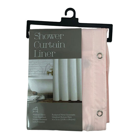 Cortina de Baño Popular Bath de Tela 70" x 72" - Rosa Claro