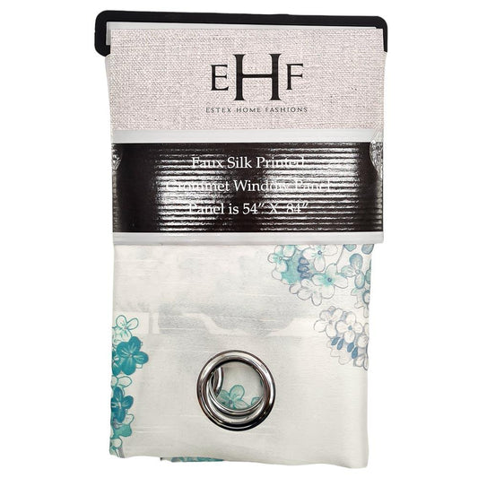 Cortina Estex Tansy Con Aros 54" x 84" - Aguamarina Oscuro