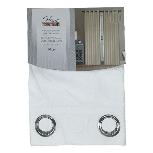 Cortina Home Accents Mia 54" X 90" Wht C/Aros