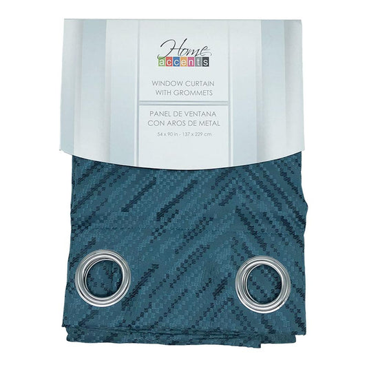 Cortina Home Accents Alyssa Con Aros 54" x 90" - Aguamarina Oscuro