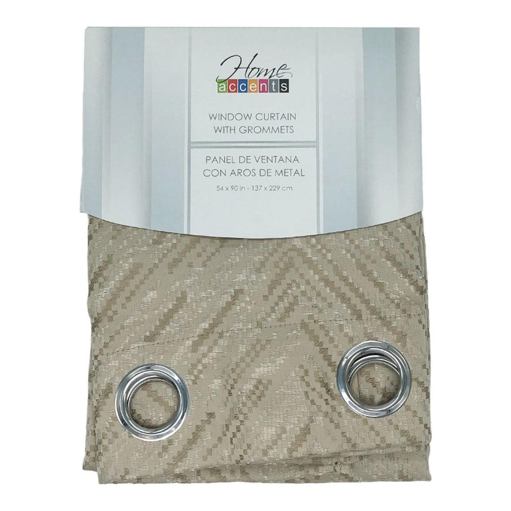 Cortina Home Accents Alyssa Con Aros 54" x 90" - Beige