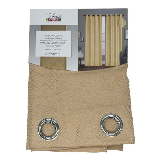 Cortina Home Accents Amazonas Con Aros 54" x 90" - Beige
