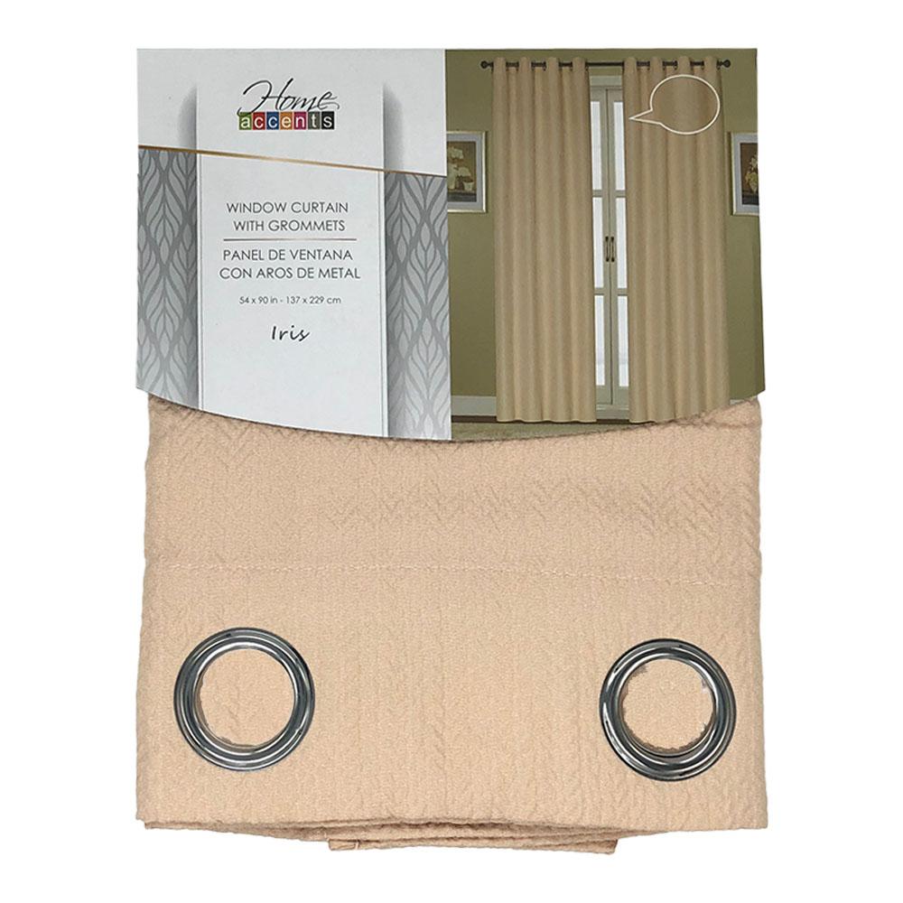Cortina Home Accents Iris Con Aros 54" x 90" - Trigo