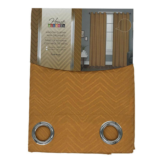 Cortina Home Accents Ivana Con Aros 55" x 90" - Naranja Claro