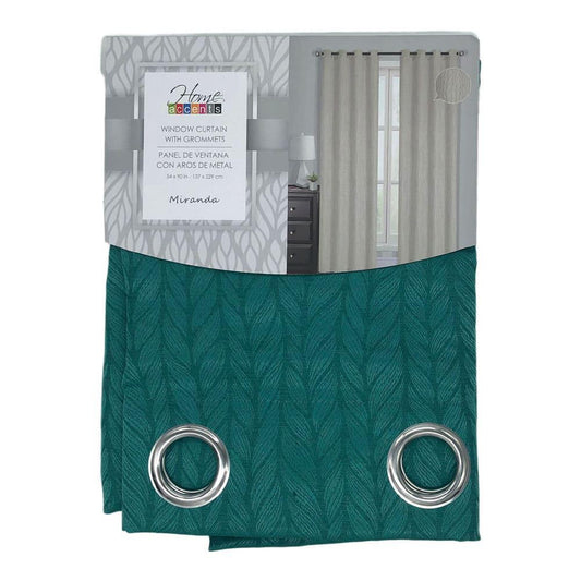 Cortina Home Accents Miranda Con Aros 54" x 90" - Aguamarina