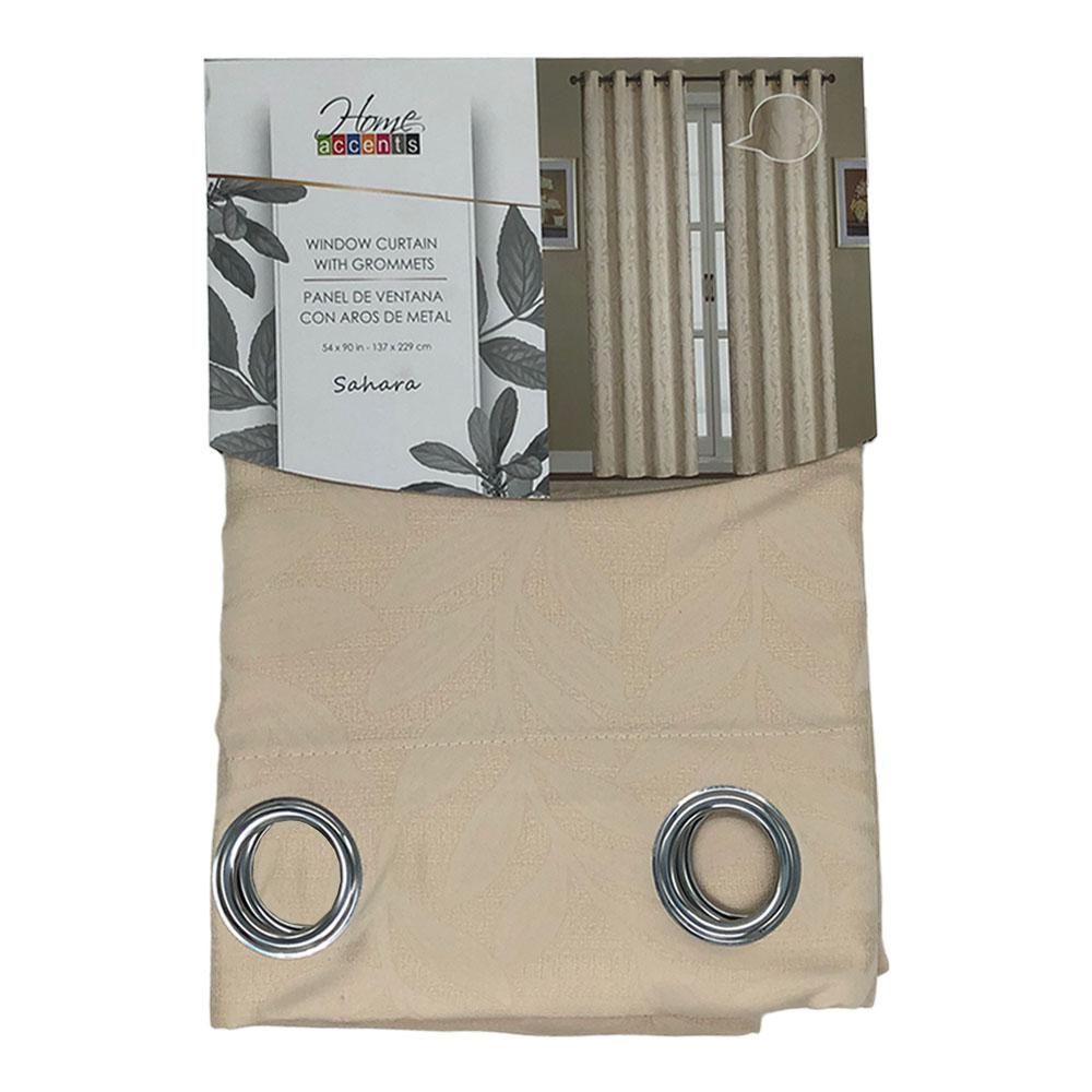 Cortina Home Accents Sahara Con Aros 54" x 90" - Beige