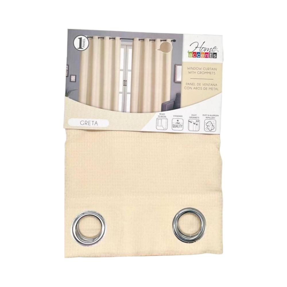 Cortina Greta Home Accents 55 X 84" Con Aros - Beige