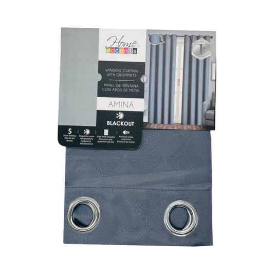 Cortina Amina Home Accents 55 x 84" Blackout - Gris