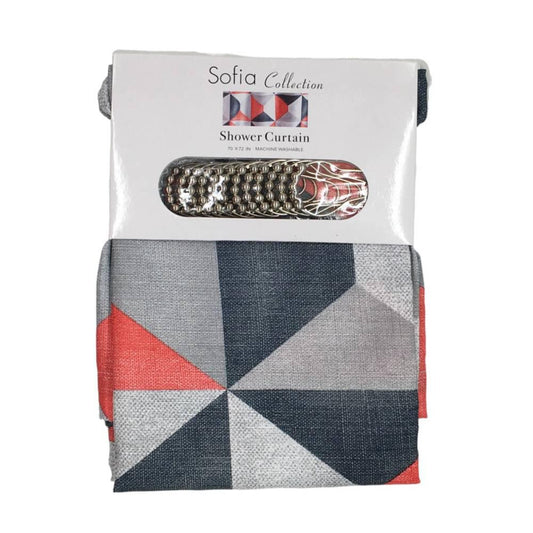 Cortina de Baño Home Design Piper de Tela 13 Piezas