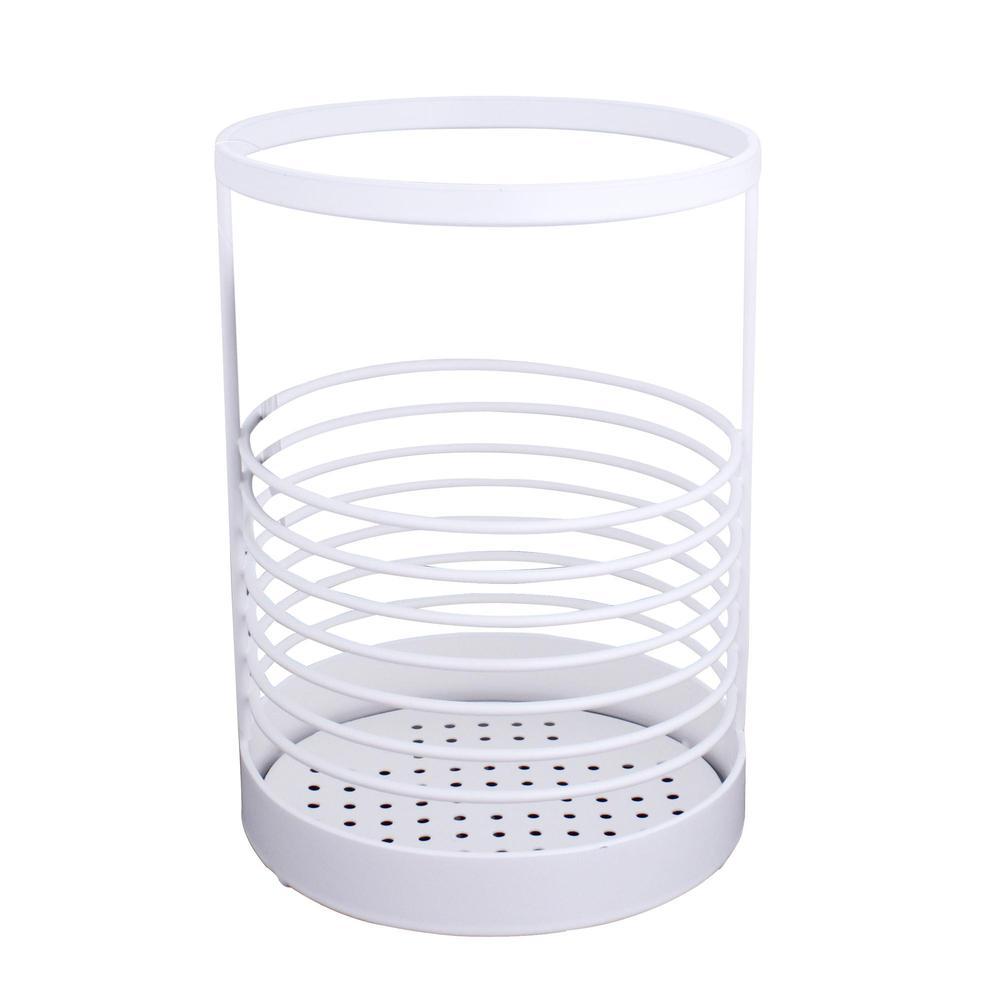 Porta Utensilios Concepts Blanco de Metal