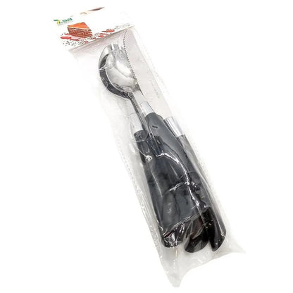 Set de Cubiertos Home Elegance Con Mango Plástico 4 Piezas - Surtido