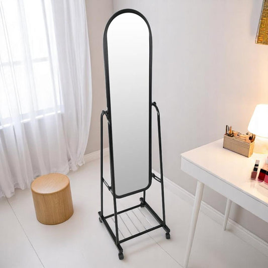 Espejo Decorativo Element Furniture Con Base de Metal Ovalado