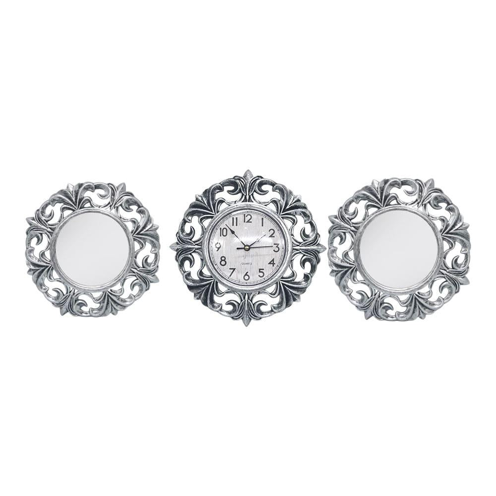 Set de Espejos Decorativos Home Elegance Con Reloj 3 Piezas - Surtido