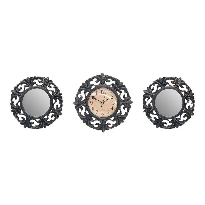 Set de Espejos Decorativos Home Elegance Con Reloj 3 Piezas - Surtido