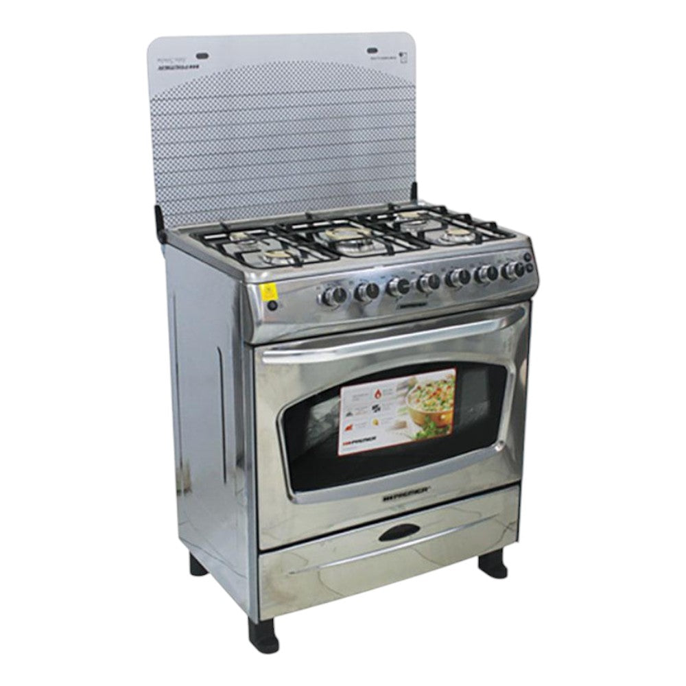 Estufa a Gas Premier de 5 Quemadores / Acero Inoxidable