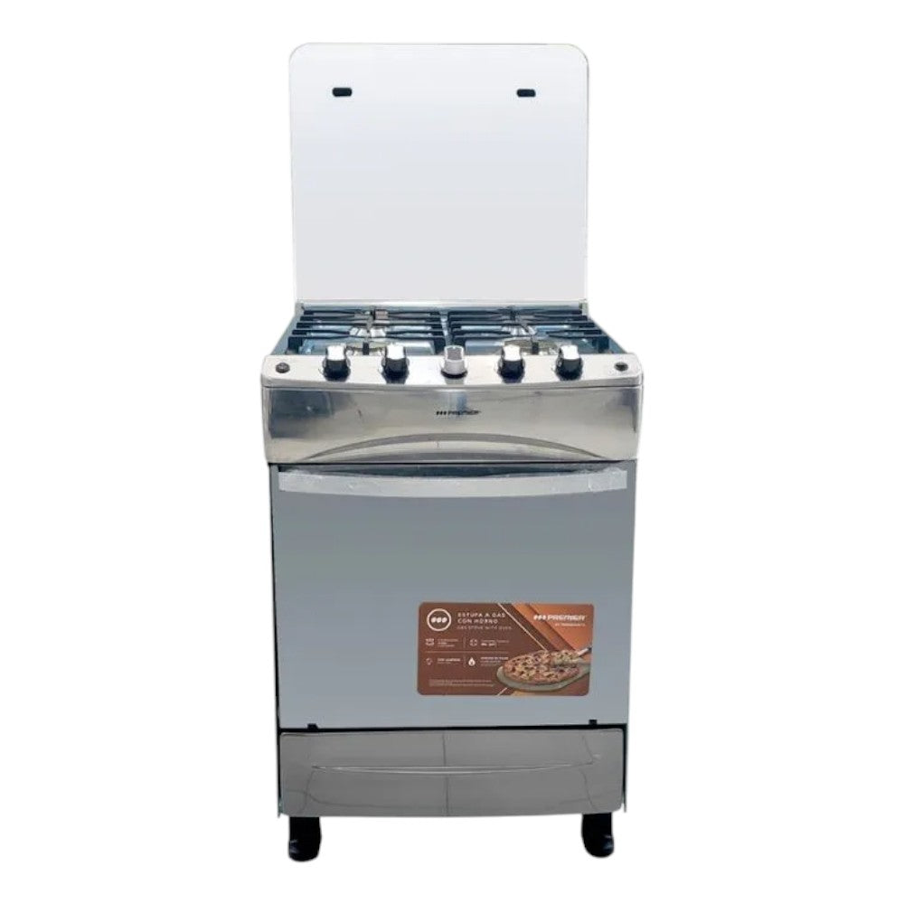 Estufa A Gas Premier 24" / 4 Quemadores / Acero Inoxidable
