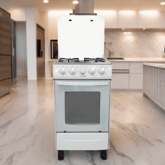 Estufa A Gas Premier 20" / 4 Quemadores / Blanca