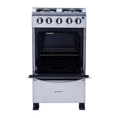 Estufa Nisato de 20" / 4 Quemadores / Acero Inoxidable