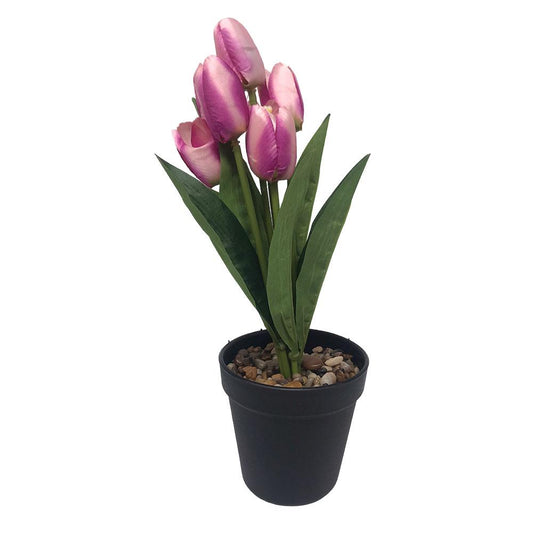 Pote Decorativo Con Flores Home Elegance Surtido