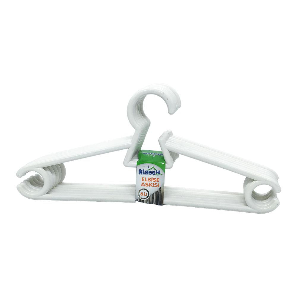 Ganchos Para Ropa Klassy de Plásticos 6 Piezas