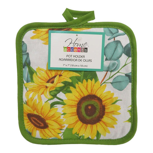 Agarrador de Olla Home Accents de Girasol